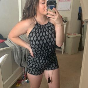 Black Summer Romper